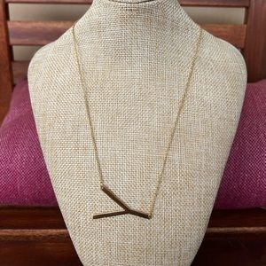 ** BRAND NEW **letter Y stainless steel gold necklace